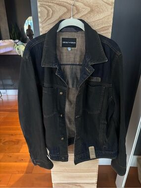Emporio Armani Black Lightweight Shirt Jacket